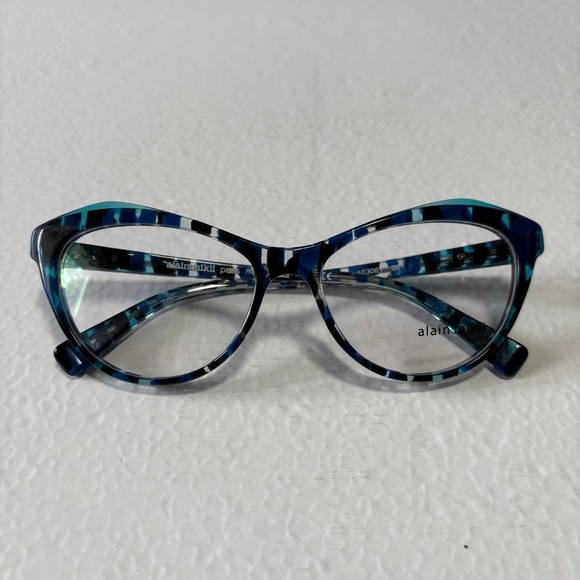 Alain Mikli Blue Cateye Tortoise Shell Glasses 15036 140 A03061 001 - Picture 1 of 9